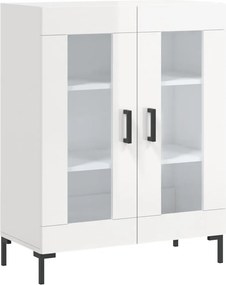 vidaXL magasfényű fehér szerelt fa tálalószekrény 69,5 x 34 x 90 cm