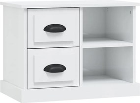 vidaXL magasfényű fehér éjjeliszekrény 60x35,5x45 cm