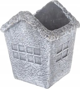 Virágcserép Fedél Kis Házikó 12 x 11 x 15 cm Szürke