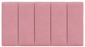 rózsaszín bársony fejtámla párna 90 cm
