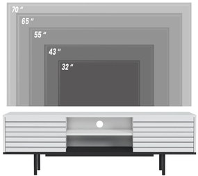 TV asztal/Szekrény Coloseum (fehér + fekete)  . 1102050