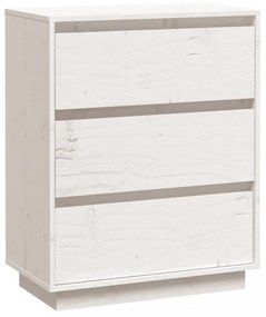 fehér tömör fenyőfa tálalószekrény 60 x 34 x 75 cm