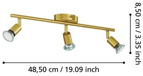 Eglo 33186 - LED Spotlámpa BUZZ-LED 3xGU10/2,8W/230V 3000K arany