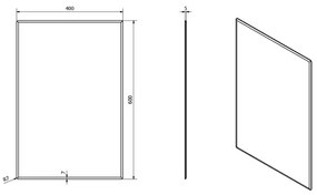 Sapho - ACCORD tükör 40x60 cm