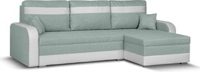 KONRAD Kinyitható sarokkanapé Menta/fehér