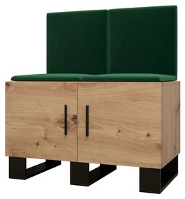 Előszobabútor Amanda 19 (artisan tölgy + zöld). 1086025