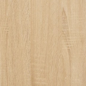 sonoma tölgy színű szerelt fa cipőtároló pad 82 x 32 x 45,5 cm