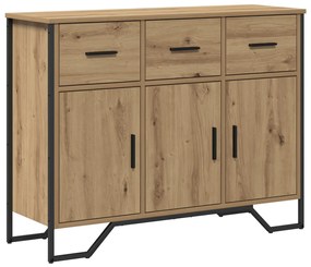 Sideboard Artisan Oak 97x32,5x74,5 cm Szerelt Fa