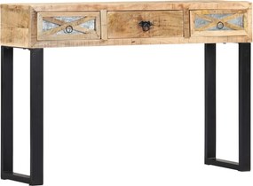vidaXL tömör mangófa tálalóasztal 110 x 30 x 76 cm
