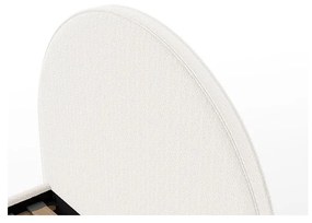 Fehér kárpitozott egyszemélyes ágy ágyráccsal 90x200 cm MOON – Vipack