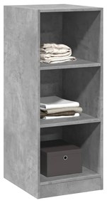 betonszürke szerelt fa ruhásszekrény 48 x 41 x 102 cm