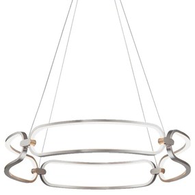 PREZENT 18100 TRIVIUM Modern Led Függesztett Lámpa Fehér, Króm LED IP20