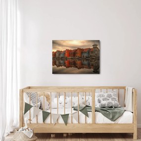 Színes házak képe (70x50 cm)