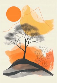 Poszter 68x98cm Fa a téren