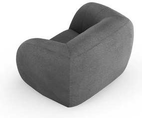 Szürke buklé fotel Essen – Cosmopolitan Design