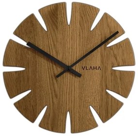 Vlaha VCT1015 Tölgyfa óra, átmérő 32,5 cm, fekete