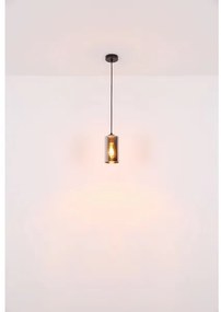 Globo 21002H - Csillár zsinóron OLLY 1xE27/25W/230V átm. 11 cm fekete