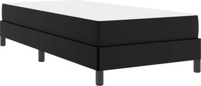 vidaXL Ágykeret matracmal Fekete 90 x 200 cm szövet