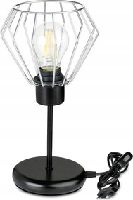 Éjjeli lámpa Loft asztali lámpa led E27 vezeték