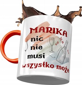 Narancssárga Bögre Marika Feleség Barátnő Nyomtatott Fotóval