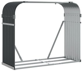 antracit színű horganyzott acél fatörzstartó 120 x 45 x 100 cm