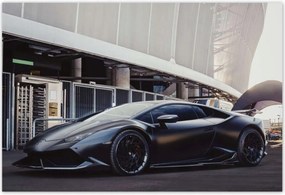 Poszterek 155x105 Fekete sportautó