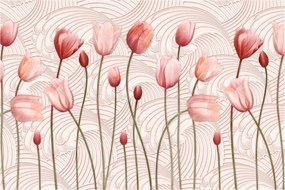 Kép - rózsaszín tulipán (90x60 cm)
