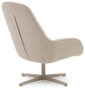 Bézs forgó fotel Jaspe – Kave Home