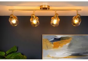 Lucide 77979/04/02 - Spotlámpa BJORN 4xE14/40W/230V arany