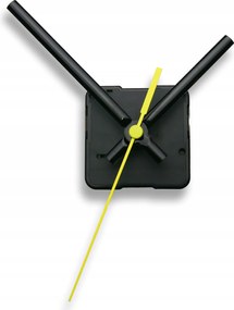 Csendes kvarc mechanizmus Fekete 9,5 cm sárga másodpercmutató