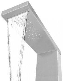 Rozsdamentes acél tusoló panel rendszer szögletes