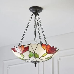 Endon klasszikus tiffany függeszték botanica sötétbarna sokszínű end70946
