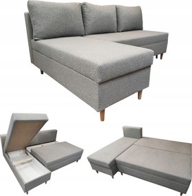 Kis Bézs Összecsukható Sarok Scandik Mini 200 CM Bonell Szaruhártya Bal