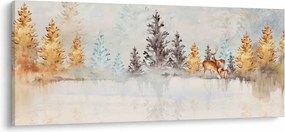 Kép - Akvarell erdő (120x50 cm)