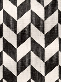 Fekete-krémszínű kültéri-beltéri futószőnyeg 80x200 cm Haringey Terrick – Ted Baker