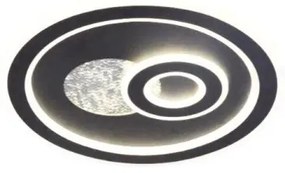 LED Dimmelhető mennyezeti lámpa LED/95W/230V fekete + távirányítás