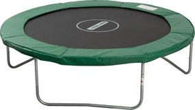 HOMCOM Trambulin Élsapka Védőháló Időjárásálló Ponyva Létra Élborítás: Ø 244cm Zöld | Aosom