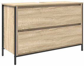 sonoma tölgy fürdőszobai mosdószekrény fiókokkal 90x34,5x60 cm