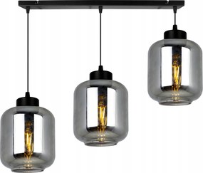 Mennyezeti Lámpa Lógó Csillár Üveg Hármas Lámpabúra Díszléc Az Asztal Felett