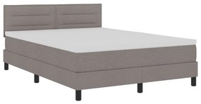 Box Spring Ágy matraccal Taupe 160x200 cm Szövet