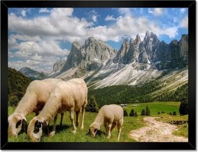 Poszterek keretben 40x30 Hegyek Juh legeltetés