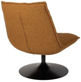 Okkersárga buklé fotel Jax – White Label