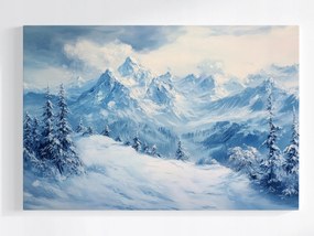 Vászonkép Canvas Tájkép Magas Hegyek Tél Hó 120x80