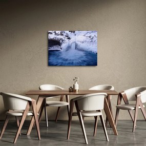 Vízesés képe télen (70x50 cm)