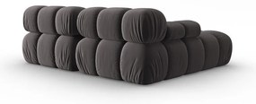 Sötétszürke bársony kanapé 191 cm Bellis – Micadoni Home
