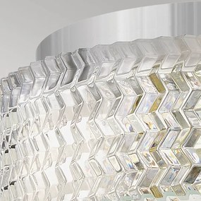 Hinkley HK-ELLE-F-S-CM - Mennyezeti lámpa 2xE27/60W/230V átm. 30,5 cm króm