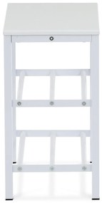 Cipősszekrény 83168-42 WT, fém, fehér