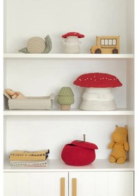 Piros-krémszínű textil játéktároló kosár ø 38x33 cm Big Mushroom – Lorena Canals