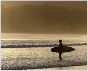 Poszterek 50x40 Surfer playa venao