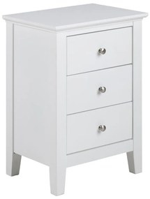 LARA éjjeli szekrényke, fehér színben